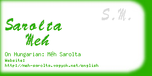 sarolta meh business card